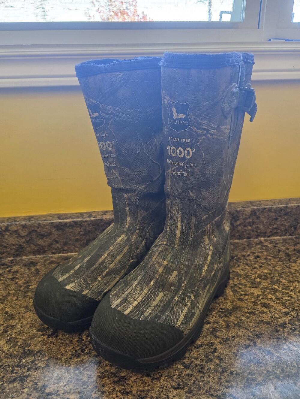 Field Stream 1000g Insulated Hunting Boots Scent Sheild And Hydroproof Mens 11
